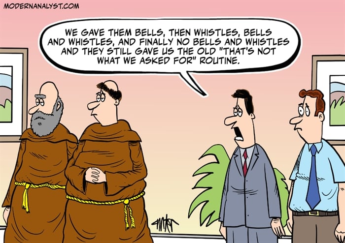 Humor - Cartoon: Give us Bells And Whistles
